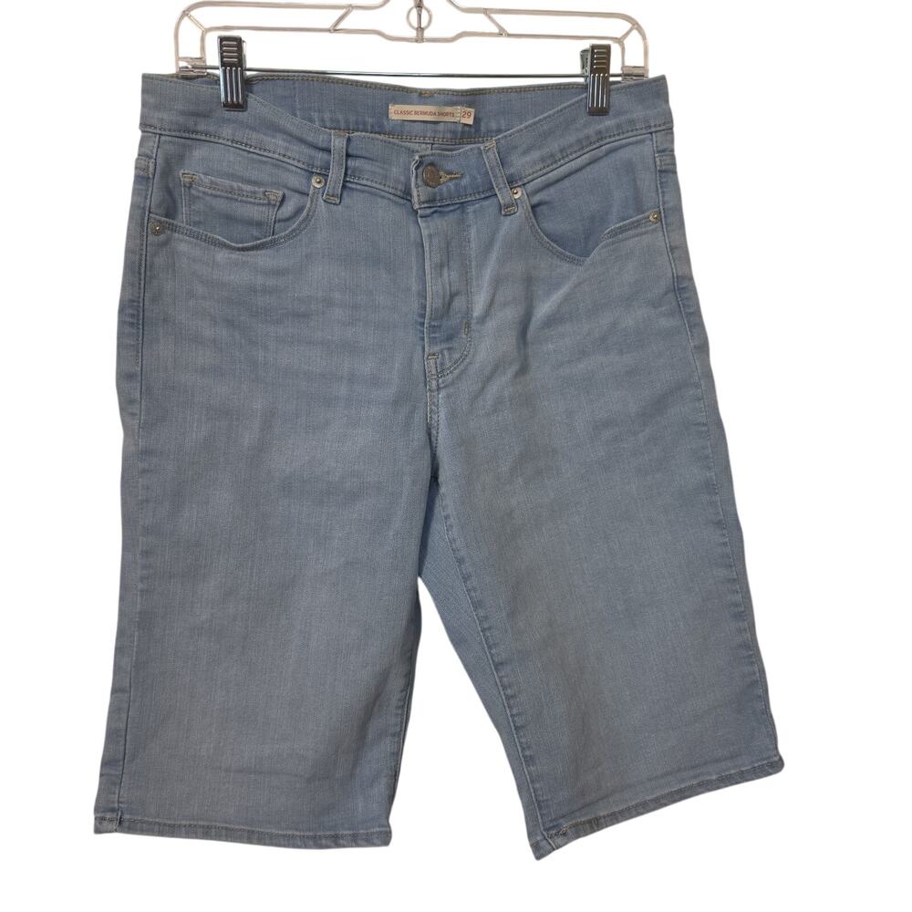 Levi's Classic Bermuda Denim Shorts Light Wash Women's Size 29